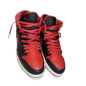 Nike Men's Black and Red Sneakers